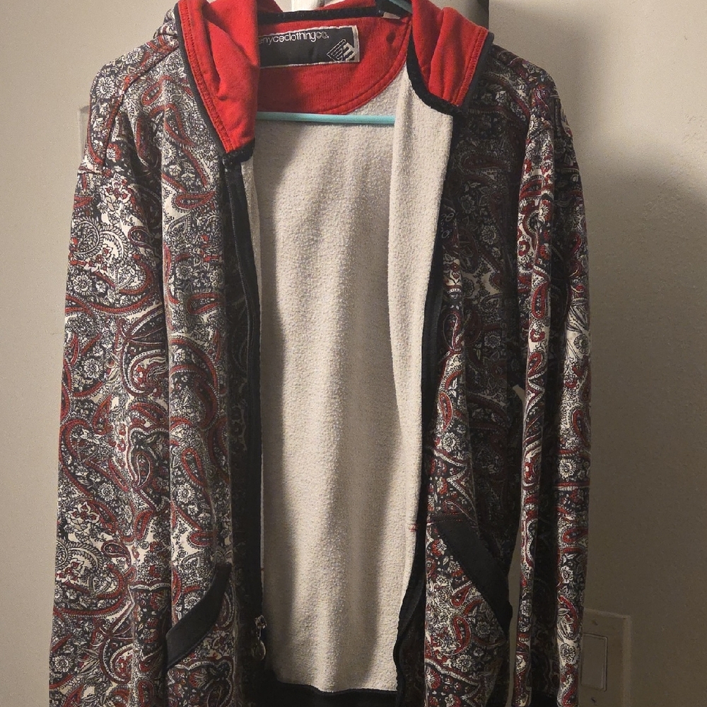 Enyce Paisley Jacket with Red and Black Accents